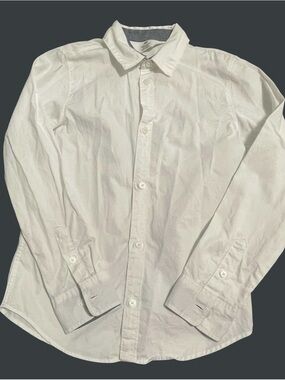 H&M Kids size 8 Classic White Men's Button-Up Shirt